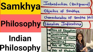 Samkhya Philosophy  Indian Philosophy BEd MEd For Teaching Exams [upl. by Eeclehc]