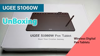 Unboxing UGEE S1060W Wireless Digital Pen Tablet [upl. by Alisia788]