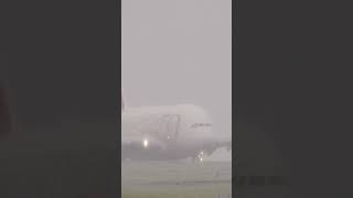 A380 SNOW Takeoff [upl. by Aihsile]