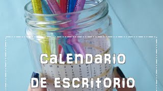 Calendarios 2015 parte 1 Elabora un calendario de escritorio manualidad fácil [upl. by Ehtiaf151]