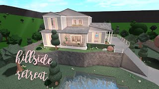 Hillside Retreat House  Bloxburg Build  alixia [upl. by Romanas524]