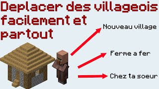 TUTO DEPLACER DES VILLAGEOIS  Minecraft JAVA 120  Bedrock [upl. by Noell]