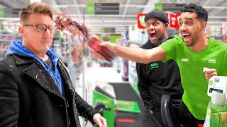 We Pretended To Work At The Grocery Store Fake Employee Prank [upl. by Fonville]