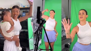 Andrea Espada tiktok Dancing fun Video Shooting behind the Scenes  The Royalty Family [upl. by Shiverick548]