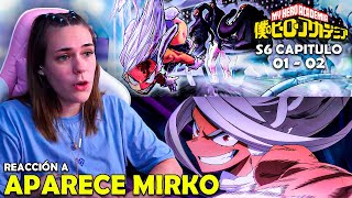 APARECE MIRKO LA NUMERO 5 😮  REACCIÓN A BOKU NO HERO TEMPORADA 6  01  02 [upl. by Atthia]