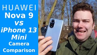 Nova 9 vs iPhone 13 Mini  Camera comparison [upl. by Maximilien]