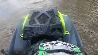 CanAm Outlander 570 XMR mudding at Manitoba on Mafia fall ride [upl. by Ellerrad]