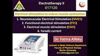 Electrical stimulation L4 Neuromuscular Electrical Stimulation NMES FES EMS and Faradic current [upl. by Ekud]