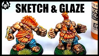 HOW to GLAZE Miniatures  Differences of INKS Washes and Glazes [upl. by Alard]