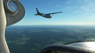 Microsoft Flight Simulator 2020  Formation Flight  Carenado Cessna 182RG [upl. by Corine]