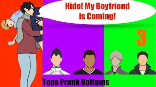 Who Is It  Hide My Boyfriend is Coming Ft Haikyuu Ships Pt 34 [upl. by Tletski]