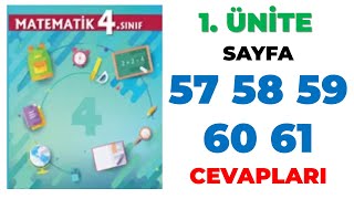 4 Sınıf Matematik Ders Kitabı 1 Ünite Sayfa 57 58 59 60 61 Cevapları [upl. by Lammaj8]