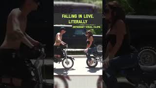 Best Kissing Stunt Riding Crash Ever [upl. by Pennie259]