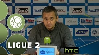 Conférence de presse AJ Auxerre  AC Ajaccio 00  20152016 [upl. by Rozina]