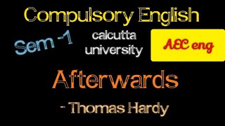 sem1compulsory english afterwards mcq compulsoryenglish sem1suggestion calcuttauniversity [upl. by Land156]