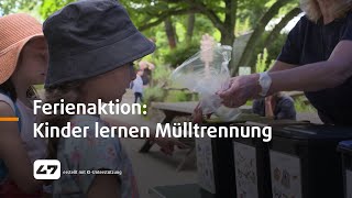 STUDIO 47 live  FERIENAKTION KINDER LERNEN MÜLLTRENNUNG [upl. by Yuzik859]