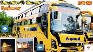 Mangalore to Mumbai Bus Cabin Ride  Full Journey  Anand Travels  Sleeper Bus [upl. by Abbate275]