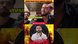 Elvish yadav react on love kataria eviction 😱  love kataria bigg boss shorts [upl. by Aoniak]