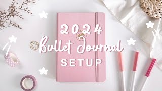 🎀 my 2024 bullet journal setup GIVEAWAY [upl. by Ettenwahs]