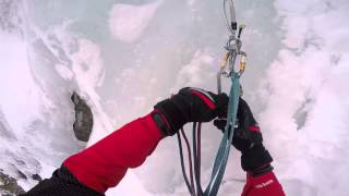 Eisklettern bei Neurur im Pitztal Rechter Galleriefall [upl. by Erland]