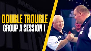 DOUBLE IN DARTS 🎯  Darts  MODUS Super Series  Series 8 Double Trouble  Group A Session 1 [upl. by Yendirb]