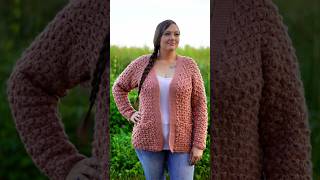 What colors will you choose for this crochet pattern  cardigan shrug wrap plussizefashion [upl. by Sommer]