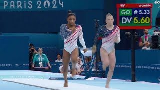 Simone Biles amp Jade Carey on Vault Womens Team Olympic Final Highlights Simone Biles highest score [upl. by Maccarone]