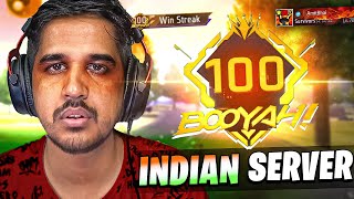 FIRST 100 STREAK IN INDIAN SERVER 🔥 [upl. by Bourke417]