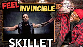 Skillet  quotFeel Invinciblequot Official Music Video REACTION skillet [upl. by Eidnam822]