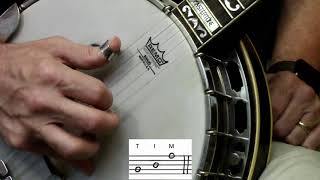 Beginner banjo Simple threenote rolls to get you started [upl. by Anerac412]