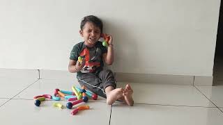 Hiyan Patoliya playing with Magnet Ball  Hiyan Playing With Toys  Hiyan Life  Hiyan Patoliya [upl. by Maidy]