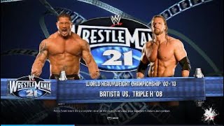 Wrestlemania 21  Batista vs Triple H  40 Extra Years of Wrestlemania [upl. by Iverson]