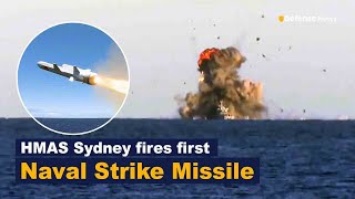 Multinational Fleet Formation and Successful Missile Test by HMAS Sydney [upl. by Thecla]