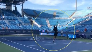 Practice like the real game Berrettini vs Djokovic [upl. by Tami]