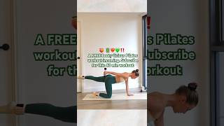 Free 40min Pilates workout Subscribe for this workout booty gluteworkout homeworkout pilates [upl. by Ariayek]