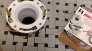 Toilet bowl flange repair [upl. by Murry]