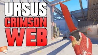 ★ CS2 Ursus Knife Crimson Web FACTORY NEW  CS2 Knife Gameplay [upl. by Leventhal]