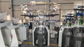 How does small size single jersey terry polar circular knitting machine workknittingmachine [upl. by Enialb]