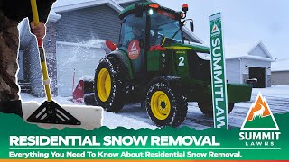 Residential Snow Removal  Summit Lawns Service Description [upl. by Mansoor]