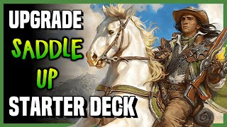 How to Upgrade the SADDLE UP Starter Deck  Magic Arena [upl. by Aerdnaed625]