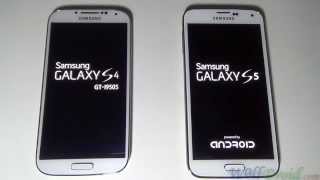 Samsung Galaxy S5 Vs Samsung Galaxy S4 Booting Time [upl. by Ymor]