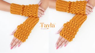 Cute Crochet Fingerless GlovesHow to make crochet fingerless glovesSO EASY [upl. by Guyon]