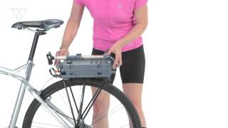 Topeak TrolleyTote Folding MTX Rear Basket [upl. by Stormie479]