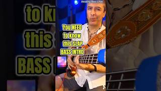 Learn this amazing slap bass intro slapbass basscover bassline [upl. by Ajssatan815]