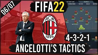 Recreate Carlo Ancelottis AC Milan Christmas Tree Tactics in FIFA 22  Custom Tactics Explained [upl. by Firman461]