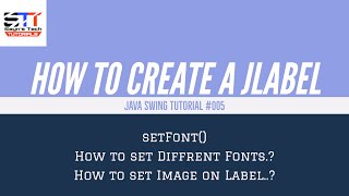 JLabel Font Image  Java Swing Tutorial 005 [upl. by Hum308]