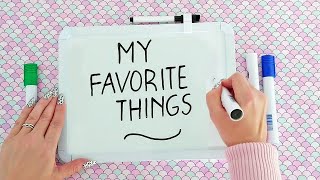 ASMR Whiteboard • Writing Sounds • My Favorite Things • No Talking [upl. by Ecirtra]