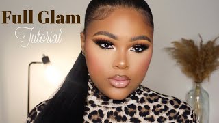 HOLIDAY GLAM MAKEUP TUTORIAL  Makaya Troix [upl. by Soirtemed]