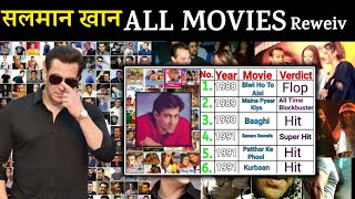 Salman Khan life all movies list  Salman Khan All MOVIES LISt Hit superhit Flop reweiv [upl. by Aronos136]