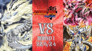 Strike One Collectables 22624 Round 1 Tenpai Dragon vs RDA Bystial [upl. by Troxell]